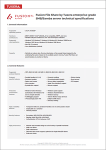 Fusion File Share Datasheet