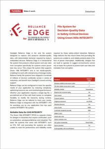 Reliance Edge Datasheet